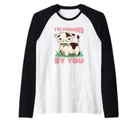 Amoosed By You, Divertente Design Kawaii con Mucca Maglia con Maniche Raglan
