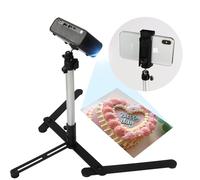 AMOOWA Treppiede per mini proiettore: supporto per iPhone, supporto per fotocamera, webcam, supporto più forte con clip per decorare biscotti, streaming live online e rotazione a 360°