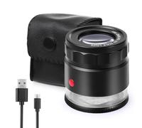 Amoper Lente d'ingrandimento 30x, ricaricabile, USB, 8 luci, lente d'ingrandimento portatile per cucito, per orologi, gioielli, monete, monete, monete, francobolli