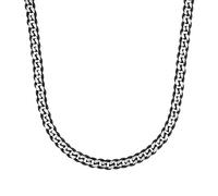 Amor 2037351 - Collana in acciaio inox, unisex, da uomo, 50 cm, colore: argento, 10, Acciaio inossidabile, Nessuna pietra preziosa