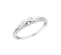 Amor Anello da donna in argento Sterling 925, con zirconi sintetici, argento, Infinity, in confezione regalo, 2035634, 16 (17,8), Argento 925 rodiato, Zirconi sintetici.