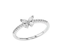 Amor Anello da donna in argento sterling 925, con zirconi sintetici, bianco, in confezione regalo, 2037267, Argento 925 rodiato, Zirconi sintetici.