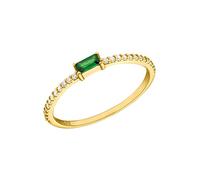 Amor Anello da donna in argento sterling 925, con zirconi sintetici, oro, in confezione regalo, 2035567, 20 (19,1), Argento 925 rodiato, Zirconi sintetici.