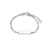 amor Ident Bracciale 925 Argento Sterling Unisex Ragazze Ragazzi Gioielli da braccio, 12+2 cm, Argento, Viene fornito in scatola regalo per gioielli
