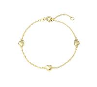 AMOR - Bracciale Bambini - Unisex in Oro 375 - Ciondolo a Cuore - AMR-B0009