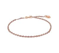 amor cavigliera in Argento 925, Gioielli estivi da Donna, 25 cm, Rosé, Cuore, in confezione regalo