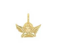 amor - Ciondolo Charm da Donna in Argento 925 - Placcato Oro/Dorato - Design ad Angelo - AMR-P0059