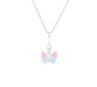 amor Collana con Ciondolo in Argento 925 Collana per bambine in Argento 925, 35+3 cm, Argento, farfalla, in confezione regalo, 9293445