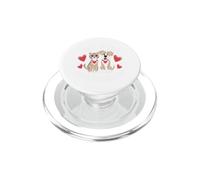 Amor Doble Mimos Gato Perro Pareja Animal Linda PopSockets PopGrip per MagSafe