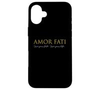 Amor Fati Amore del Destino Filosofia Stoica Citazione Latina Top Custodia per iPhone 16 Plus