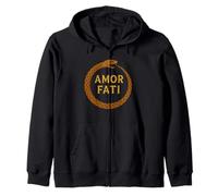 Amor Fati Ouroboros Filosofia stoica Felpa con Cappuccio