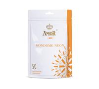 AMOR Neon Preservativi 53mm 50 pz Preservativi