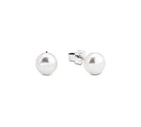 amor Orecchini 925 Argento Sterling per Donna, con Perla d'Acqua Dolce, 0,7 cm, Argento, Confezionato in Scatola Regalo per Gioielli, 2016870