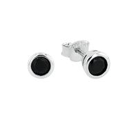 amor Orecchini 925 Argento Sterling per Donna, con Zirconia sintetica, 0,5 cm, Argento, Confezionato in Scatola Regalo per Gioielli, 9131730