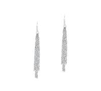 Amor Orecchini a bottone in argento Sterling 925, orecchini da donna, in argento, forniti in una confezione regalo per gioielli, Frangia