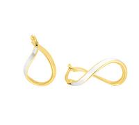 Amor - Orecchini a cerchio oro_giallo Non un gioiello Donna, Bicolor, mittel - 2014162