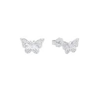 amor Orecchini a perno in Argento 925 da Donna, con zirconi sintetici, 0,6 cm, Argento, farfalla, Fornito in confezione regalo per gioielli