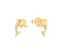 amor Orecchini a perno oro 375/9ct Gioielli per orecchie di bambine e bambini, 1,1 cm, oro, delfino, in confezione regalo, 2013422