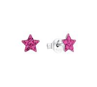 AMOR - Orecchini Bambini - Unisex in Argento 925 - con Cristallo - Orecchino a Perno a Stella - AMR-EG0004