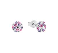 AMOR - Orecchini Bambini - Unisex in Argento 925 - con Preciosa - Orecchino a Perno - AMR-E0165