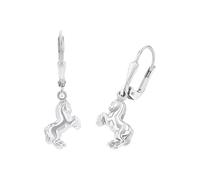 AMOR - Orecchini Bambini - Unisex in Argento 925 - Orecchino Pendente a Cavallo - AMR-E0099
