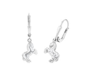 AMOR - Orecchini Bambini - Unisex in Argento 925 - Orecchino Pendente a Cavallo - AMR-E0099