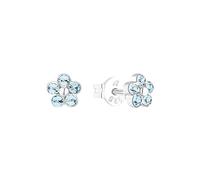 AMOR - Orecchini da Donna in Argento 925 - con Cristallo - Orecchino a Perno a Fiore - AMR-E0071