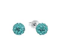 amor Orecchini da Donna in Argento 925, con vetro di cristallo, 0,6 cm, Argento, in confezione regalo