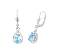AMOR - Orecchini da Donna in Argento 925 - con Spinello - Orecchino Pendente - AMR-E0105