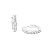 AMOR - Orecchini da Donna in Argento 925 - con Zircone - Creoli - AMR-E0065