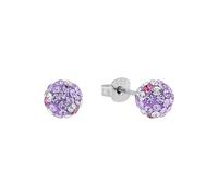 AMOR - Orecchini da Donna in Argento 925 - con Zircone - Orecchino a Perno a Sfera - AMR-E0162