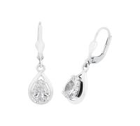 AMOR - Orecchini da Donna in Argento 925 - con Zircone - Orecchino Pendente - AMR-E0092