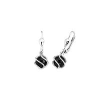 amor Orecchini in Argento 925 da Donna, con onice, 2,2 cm, Argento, in confezione regalo