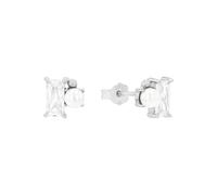 Amor Orecchini da donna, in argento Sterling 925, con perle di vetro e zirconi, 7 mm, idea regalo, in confezione regalo