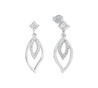 Amor Orecchini da donna in argento Sterling 925, con zirconi sintetici, 2,8 cm, argento, con confezione regalo, 2016421, Moderno