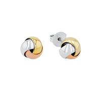 amor Orecchini in Argento 925 da Donna, 0,7 cm, tricolore, in confezione regalo