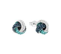 amor Orecchini in Argento 925 da Donna, con cristallo, 1 cm, Argento, in confezione regalo