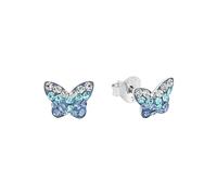 amor Orecchini in Argento 925 per bambine, con Preciosa, 0,6 cm, Argento, farfalla, in confezione regalo