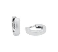 AMOR - Orecchini Unisex Donna Uomo in Argento 925 - Creoli Opaco - AMR-E0067