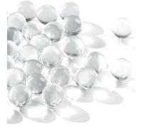 AMOR PRESENT 170 biglie di vetro trasparenti da 0,9 kg, riempitivi per vasi, rotonde, pietre decorative in vetro per decorazioni, oggetti da collezione, giochi in marmo