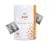 AMOR Preservativo Premium Neon Ø 53 mm luminosi confezione da 100