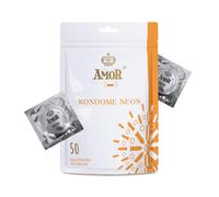 AMOR Preservativo Premium Neon Ø 53 mm luminosi confezione da 50