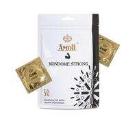 AMOR Preservativo Premium Strong con spessore extra di 008 mm Ø 53 mm confezione