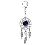 AMOR SPES Portachiavi con acchiappasogni con dodici costellazioni, vintage, piuma, acchiappasogni, regalo di compleanno, per donne e uomini, Cancro, Etichettalia unica
