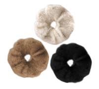 AMOR SPES Set di 3 elastici per capelli in peluche con imitazione di coniglio, fasce per capelli da donna, accessori per capelli