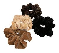 AMOR SPES Set di 4 elastici per capelli in velluto per capelli, anello per capelli, per donne, accessori per capelli