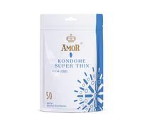 AMOR Super Thin Preservativi 53mm 50 pz Preservativi