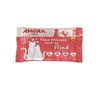 AMORA Cat Flowpack Mousse Fine Ricca Di Manzo 40 X 100G