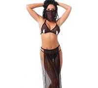 Amorable - Costume da danza del ventre - Nero - S-L