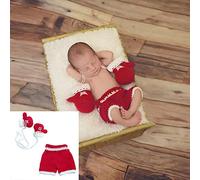 Amorar Bambini Che Lavorano a Maglia Vestiti all'Uncinetto Costume Fotografia Fotografia Puntelli Vestito Neonata Ragazzi Tuta Pagliaccetto Neonato Fotografia Prop Abbigliamento Costume